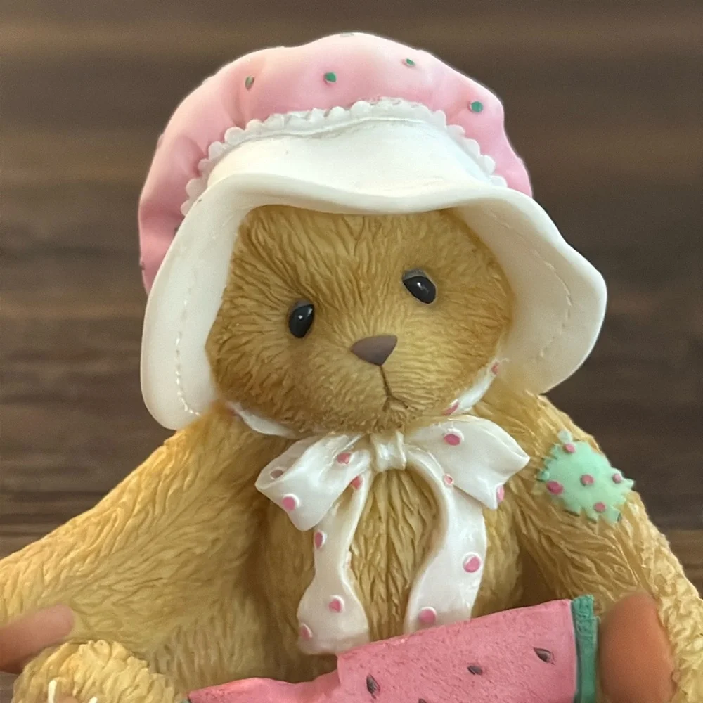 Cherished Teddies Londa “A Sweet Friendship is the Slice of Life” 2002 Figurine - Picture 2 of 8